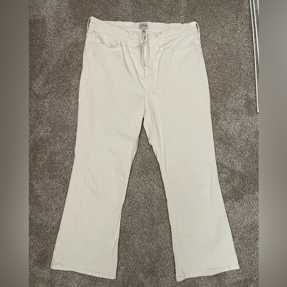 J. Crew Cream Denim Jeans